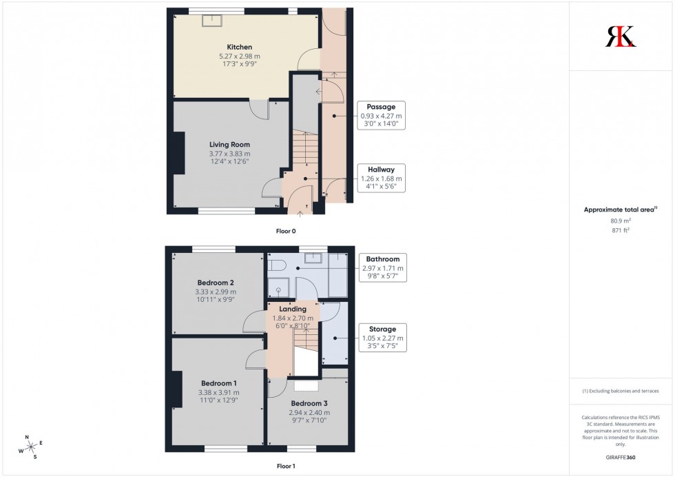 Floorplan for Fleming Crescent, Haverfordwest, SA61