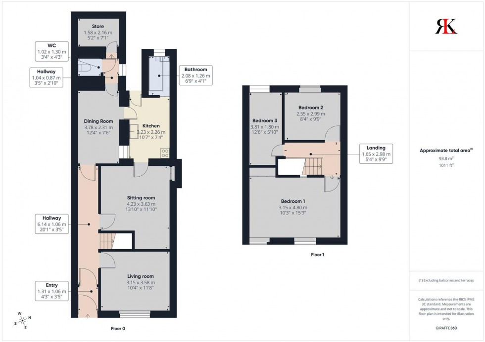 Floorplan for Lawrenny Street, Neyland, SA73