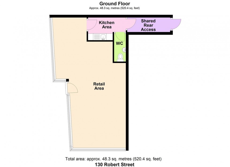 Floorplan for Robert Street, Milford Haven, SA73